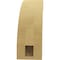 Ekena Millwork 3-inch W x 8-inch D x 8-inch H Ozark Rough Cedar Woodgrain TimberThane Knee Brace, Primed BRCUR03X08X08OZKRCPR - alternate 2